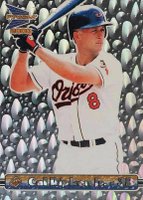 2000 Pacific Prism #20 Cal Ripken Jr. Drops Silver Baseball Card