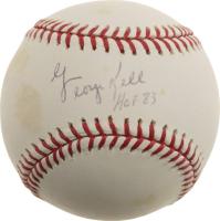 1999 Hall of Fame Autographs # George Kell Ball Baseball Card