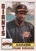 1984 Topps Nestle Hand Cut #171 Frank Robinson Baseball Card