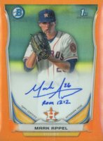 2014 Bowman Chrome Autograph Prospects #MA Mark Appel Orange Refractor Baseball Card