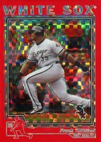 2004 Topps Chrome #49 Frank Thomas Red Xfractor Baseball Card