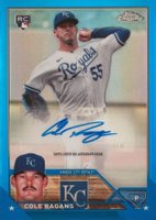 2023 Topps Chrome Update Autograph #ACCRA Cole Ragans Blue Baseball Card