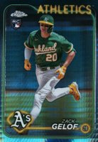 2024 Topps Chrome #282 Zack Gelof Prism Refractor Baseball Card
