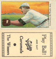 1909 Nadja Caramel # Germany Schaefer Baseball Card