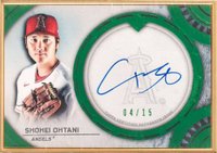 2022 Topps Transcendent Collection Autographs #SO Shohei Ohtani Variation-Emerald Baseball Card