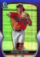 2023 Bowman Chrome Prospects #BCP227 Jackson Holliday Purple Baseball Card