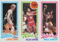 1980 Topps # Bird/Erving/Johnson Basketball Card