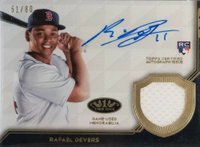 2018 Topps Tier One Autographed Tier One Relic #RD Rafael Devers Baseball Card
