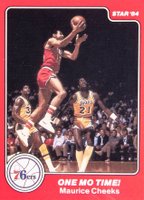 1983 Star Sixers Champions #16 Maurice Cheeks Basketball Card