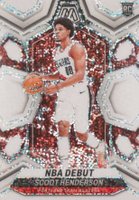 2023 Panini Mosaic #255 Scoot Henderson White Sparkle Basketball Card