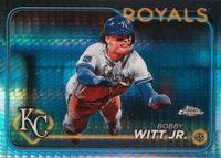 2024 Topps Chrome #120 Bobby Witt Jr. Prism Refractor Baseball Card
