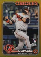 2024 Topps Chrome Update #USC154 Colton Cowser Gold Refractor Baseball Card