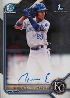 2022 Bowman Chrome Prospect Autographs #CPAMG Maikel Garcia Baseball Card