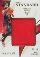 2019 Panini Immaculate Collection the Standard Relics #STCOB Coby White Basketball Card
