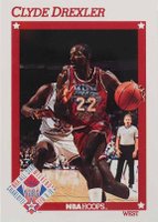 1991 Hoops #262 Clyde Drexler Basketball Card