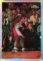 1996 Topps Chrome #149 Larry Johnson Refractor Basketball Card