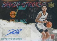 2023 Panini Court Kings Brush Strokes Autographs #BRKEY Keyonte George Basketball Card