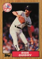 1987 Topps Tiffany #375 Ron Guidry Baseball Card
