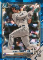 2021 Bowman Draft Chrome Sapphire Edition #BDC47 Bobby Witt Jr. Baseball Card
