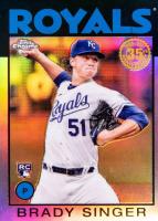 2021 Topps Chrome 1986 Topps Baseball #86BC25 Brady Singer Baseball Card