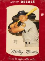 1952 Star-Cal Decals Type 1 #70-G Mickey Mantle Baseball Card
