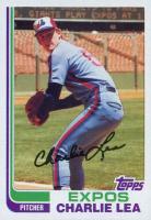 1982 Topps #38 Charlie Lea Baseball Card