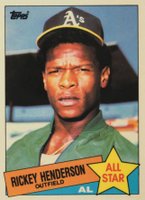 1985 Topps Tiffany #706 Rickey Henderson Baseball Card