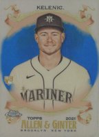 2021 Topps Allen & Ginter Chrome #252 Jarred Kelenic Blue Refractor Baseball Card