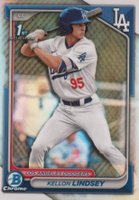 2024 Bowman Draft #BDC24 Kellon Lindsey Chrome-Refractor Baseball Card