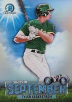 2023 Bowman Sights on September #SOS15 Tyler Soderstrom Baseball Card