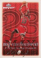 1999 Upper Deck MVP #184 Michael Jordan Silver Script Basketball Card