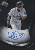 2022 Topps Chrome Black Autographs #I Ichiro Suzuki Baseball Card