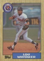 1987 Topps #661 Lou Whitaker Baseball Card