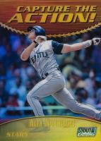 2000 Stadium Club Chrome Capture the Action #CA6 Alex Rodriguez Refractor Baseball Card