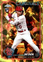 2024 Topps Chrome Sapphire Update Series #272 Masyn Winn Gold Baseball Card