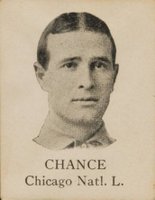 1909 Colgan's Chips Square Proofs # Frank Chance Baseball Card