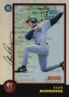 1998 Bowman Chrome International #232 Alex Rodriguez Refractor Baseball Card