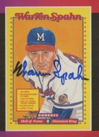 1989 Donruss #588 Warren Spahn Baseball Card