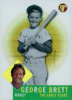 2005 Topps Pristine Legends #138 George Brett Gold Refractor Baseball Card