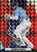 2022 Panini Mosaic #244 Wander Franco Red Mosaic Baseball Card