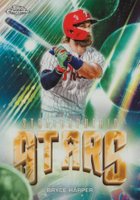 2024 Topps Chrome Update Stratospheric Stars #8 Bryce Harper Baseball Card