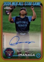 2024 Topps Chrome Update 2024 All-Star Game Autographs #SI Shota Imanaga Gold Refractor Baseball Card