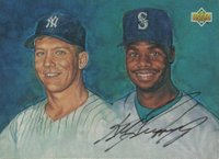 1994 Upper Deck # Ken Griffey Jr./Mickey Mantle Griffey Jr. Autograph Baseball Card