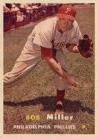 1957 Topps #46 Bob Miller Baseball Card