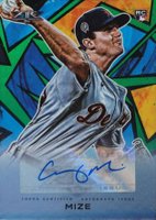 2021 Topps Fire Autographs #AVCM Casey Mize Green Baseball Card