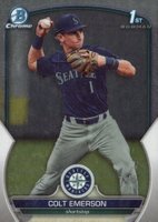 2023 Bowman Draft #BDC42 Colt Emerson Chrome Baseball Card