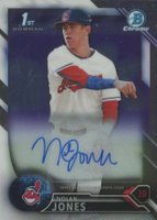 2016 Bowman Draft Chrome Draft Picks Autographs #CDANJ Nolan Jones Baseball Card