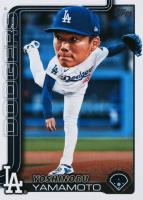 2025 Topps #231 Yoshinobu Yamamoto Big Head Variation Baseball Card