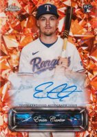 2024 Topps Chrome Sapphire Sapphire Selections Autographs #SSAEC Evan Carter Orange Baseball Card