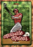 2019 Panini Donruss Nicknames #N3 Mike Trout Bronze Baseball Card